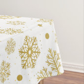 Golden sneeuwvlokken tafelkleed (Voorbeeld)