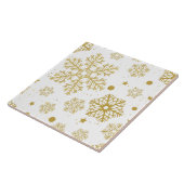 Golden sneeuwvlokken tegeltje (Zijkant)