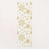 Golden sneeuwvlokken yogamat (Achterkant)