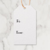 Golden Snoep kerst-rode baarmoeder Cadeaulabels (Achterkant)