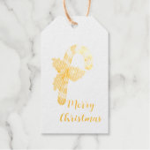 Golden Snoep kerst-rode baarmoeder Cadeaulabels (Voorkant)