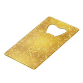 Golden Snow Creditkaart Flessenopener (Voorkant Gekanteld)