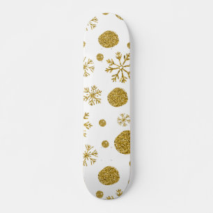 Golden Snow Flakes 1 Persoonlijk Skateboard