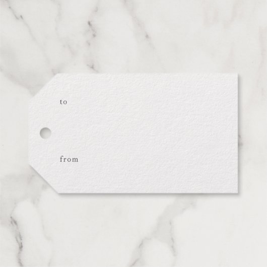 Golden Snow Flakes Merry kerst Cadeaulabels (Achterkant (horizontaal))