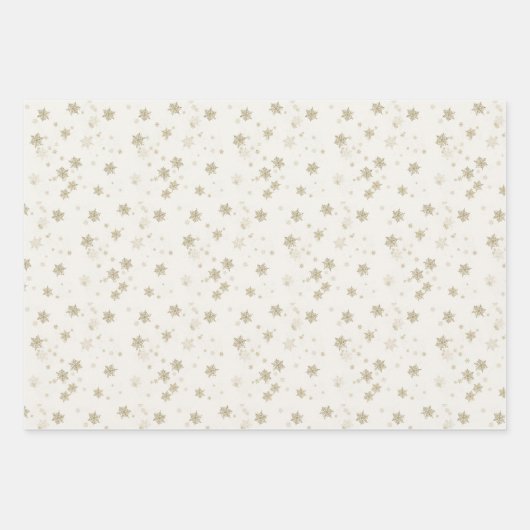 Golden Snow Herfst Holiday Inpakpapier Vel (Voorkant 2)