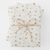 Golden Snow Herfst Holiday Inpakpapier Vel (In situ)