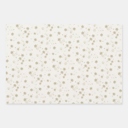 Golden Snow Herfst Holiday Inpakpapier Vel (Voorkant)