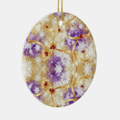 Golden Snowfall Ribbon — Elegant Christmas Design Keramisch Ornament (Rechts)