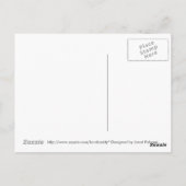 Golden Snowflake Design Briefkaart (Achterkant)