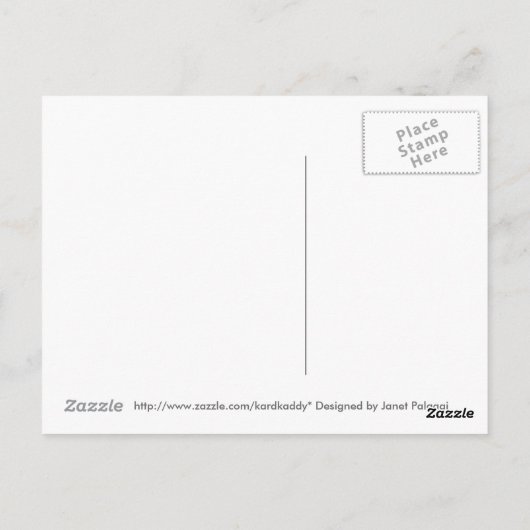 Golden Snowflake Design Briefkaart (Achterkant)