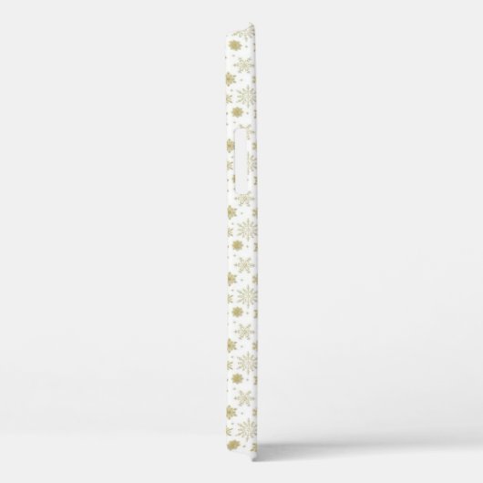 Golden Snowflake Design Phone Case (Achterkant / Rechts)