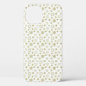 Golden Snowflake Design Phone Case (Achterkant)