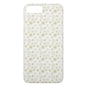 Golden Snowflake Design Phone Case