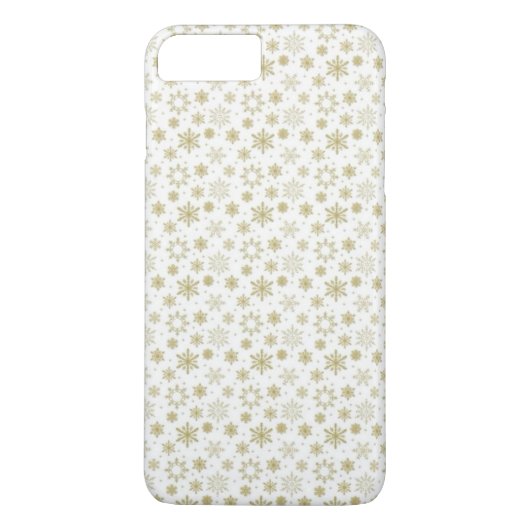 Golden Snowflake Design Phone Case (Achterkant)