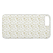Golden Snowflake Design Phone Case (Achterkant (Horizontaal))