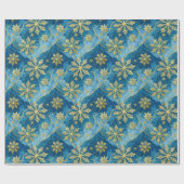 Golden Snowflake Frozen Abstract Cadeaupapier (Vlak)