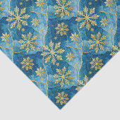 Golden Snowflake Frozen Abstract Tissuepapier (Detail)