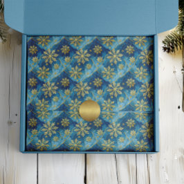 Golden Snowflake Frozen Abstract Tissuepapier