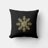 Golden Snowflake Kussen (Voorkant)