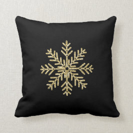 Golden Snowflake Kussen