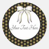 Golden Snowflake Sticker (Voorkant)