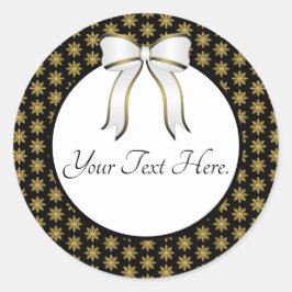 Golden Snowflake Sticker