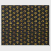 Golden Snowflakes Cadeaupapier (Vlak)