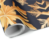 Golden Snowflakes Cadeaupapier (Rol Hoek)