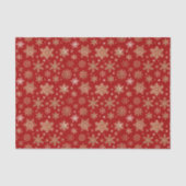 Golden Snowflakes Christmas Tissuepapier (Voorkant)