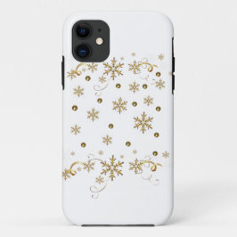 Golden Snowflakes design iPhone iPhone 11 Hoesje