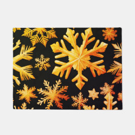 Golden Snowflakes Deurmat