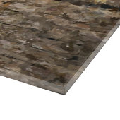 Golden Snowflakes en kerstbomen Snijplank (Hoek)