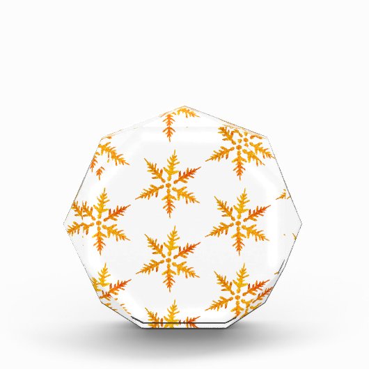 Golden Snowflakes Fotoblokken (Voorkant)