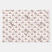 Golden Snowflakes Inpakpapier Vel (Voorkant 3)