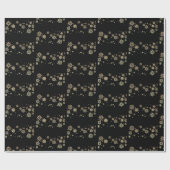 Golden Snowflakes - Kerst Schattige Cadeaupapier (Vlak)