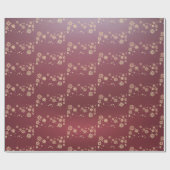 Golden Snowflakes - Kerst Schattige Cadeaupapier (Vlak)