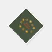 Golden Snowflakes kerst Servet (Hoek)