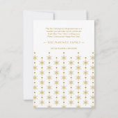 Golden Snowflakes Merry Christmas Photo Baby (Achterkant)