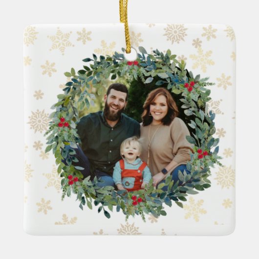 Golden Snowflakes Ornament (Voorkant)