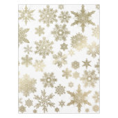 Golden Snowflakes Tafelkleed (Voorkant)