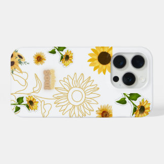 Golden Soul - Collage de Girasoles Estética Vintag iPhone 15 Pro Case
