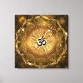 Golden Sound of Om Canvas Afdruk (Voorkant)