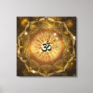 Golden Sound of Om Canvas Afdruk
