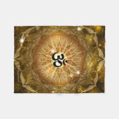 Golden Sound of Om Fleece Deken (Voorkant (Horizontaal))