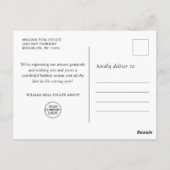 Golden Sparkle-kerstbal Corporate Greeting Briefkaart (Achterkant)