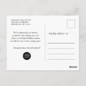 Golden Sparkle kerststars Corporate Greeting Briefkaart (Achterkant)