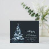 Golden Sparkle kerststars Corporate Greeting Briefkaart (Staand voorkant)