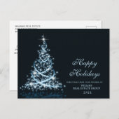 Golden Sparkle kerststars Corporate Greeting Briefkaart (Voorkant / Achterkant)