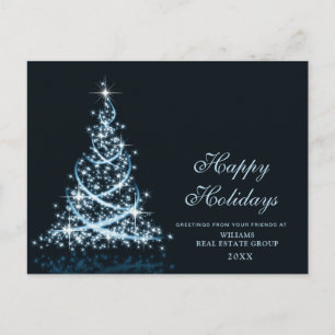 Golden Sparkle kerststars Corporate Greeting Briefkaart