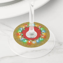 Golden Sparkle met Holiday Light Bulbs